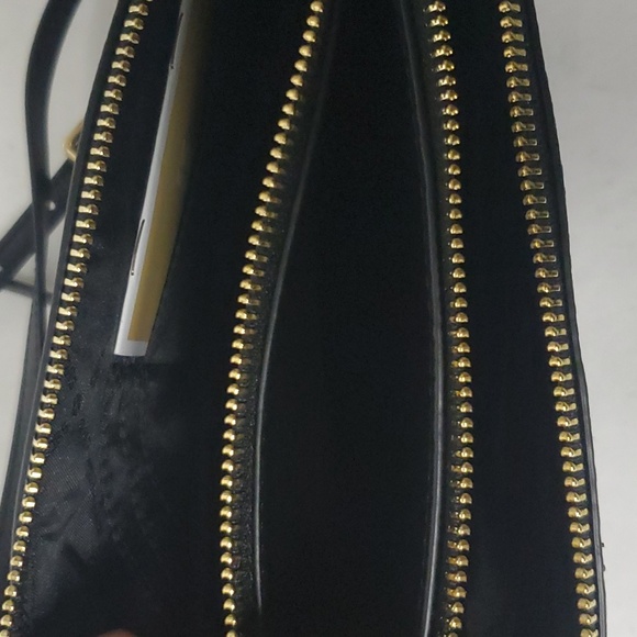 NWT Michael Kors JET SET TRAVEL Double Gusset Crossbody Pebble BLACK -Firm Price - Picture 12 of 15